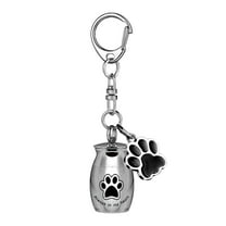 FYTPOV Pet Cremation Jewelry Urn Necklaces for Ashes, Paw Print Urn Keepsake Memorial Ashes Necklace Pendants for Pet Dog Cat