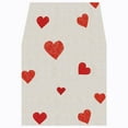 thumbnail image 1 of FYTPOV Red Hearts Printed Table Runner, Valentines Day Decorations, Flax White Table Runner for Party, Christmas Runner for Table Home Decor, Table Runners 90 Inches Long, 1 of 5