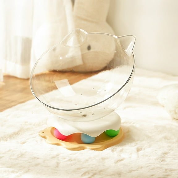 FYTPOV Space Capsule Cat Bed, Cat Hammock Easy to Cleaning, Stable Clear Cat Bed, Pet Supplies, Small Pets Bed with Cat Toys