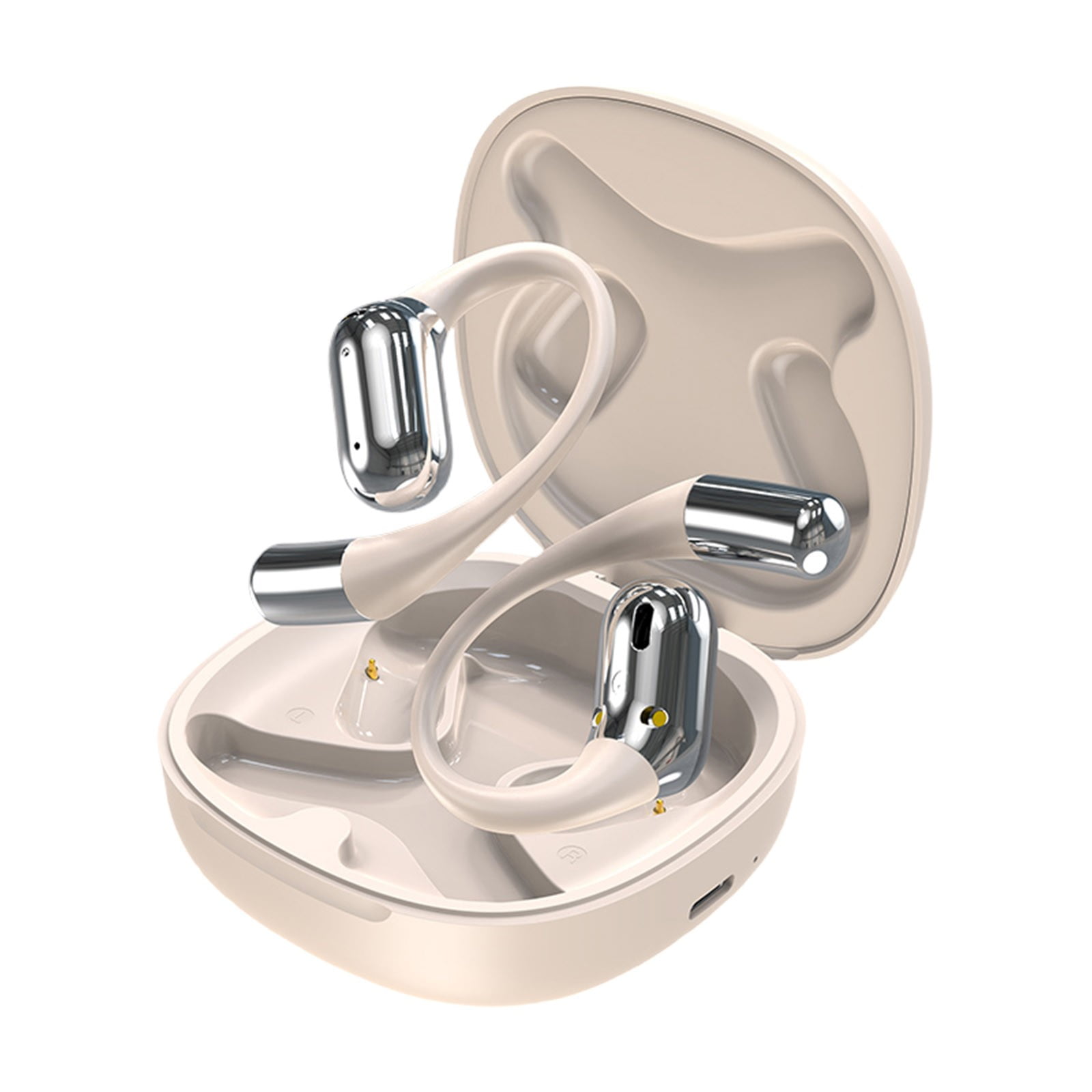 FYTPOV Translation Earbuds in Real Time, Ear Hook Design Ear Buds for Daily Travel Business Office, Ear Buds Wireless Bluetooth, Multi-function Translator Earbuds, Gifts for Men Women