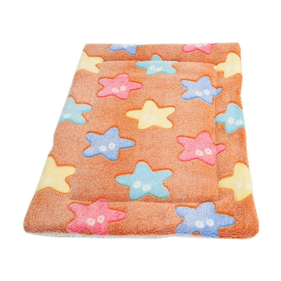 FYTPOV Ultra Soft Pet Bed, Star Pattern Cat Bed, Washable Dog Crate Mat for Large Medium Small Dogs, Cute Dog Crate Kennel Pad Cat Pet Bed Liner