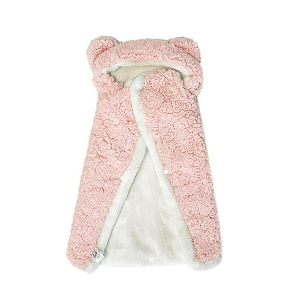 FYTPOV Weighted Blanket for Pets, Cute Plush Hooded Blanket for Dogs Calming Sleeping, Washable Pet Cape Blanket for Cats Dogs, S