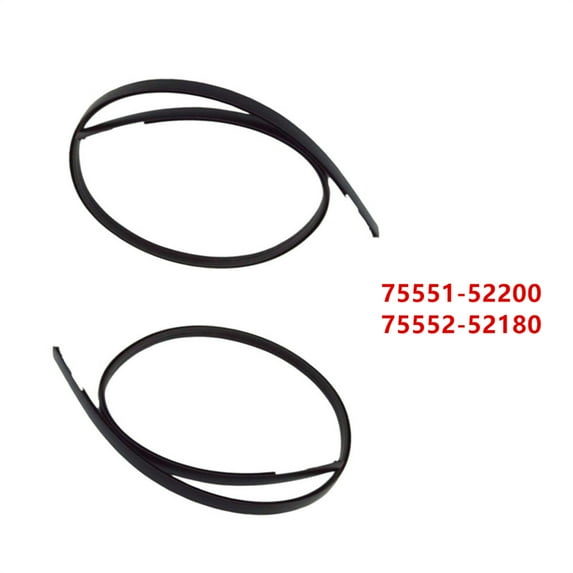 FYUU 1 Pair Roof Moulding Trim Strip For Toyota Yaris Hatchback 12-14