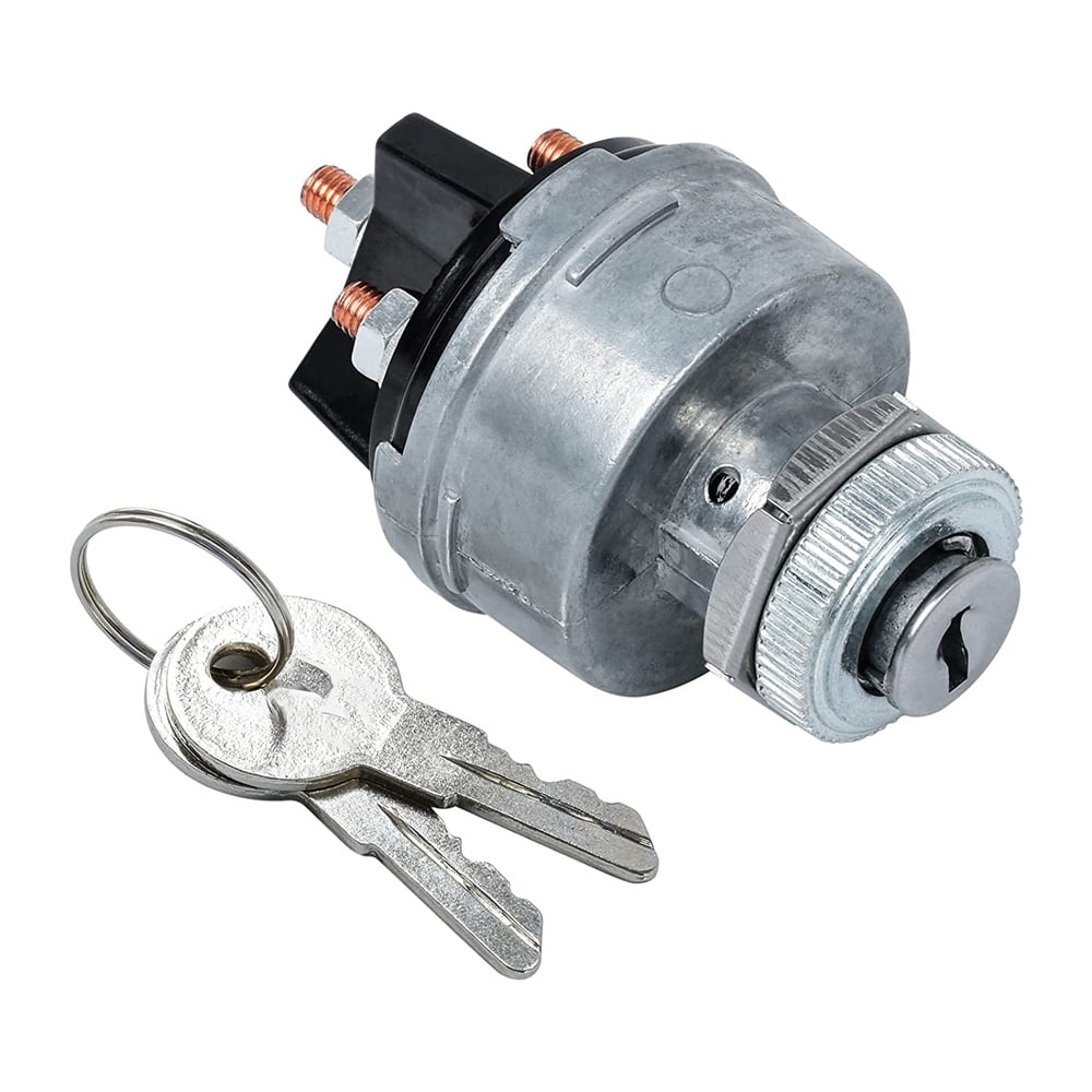FYUU 12V Universal Engine Ignition Switch 2 Keys 4 Position On Off