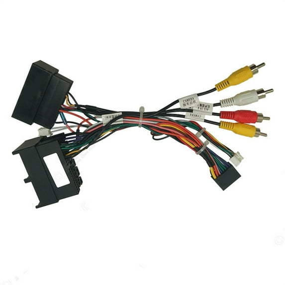 FYUU 16 Pin Car Stereo Audio Power Wiring Harness With Canbus Box For Ford Ranger Focus Escape 19-23