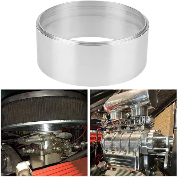 FYUU 2 Inch Aluminum Air Cleaner Spacer For 5 1/8" Carburetor Opening Edelbrock Holley Riser SBC BBC 350 Ford 302