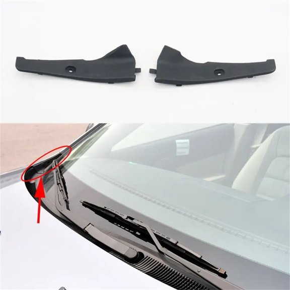 FYUU 2Pcs Front Windshield Wrap Corner Panel Trim For Mazda 6 Gg 2002-2008