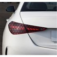 thumbnail image 1 of FYUU 2X Light Film Car Rear Tail Lamp Honeycomb Fishbone Graphic Stickers Black Decal, 1 of 5