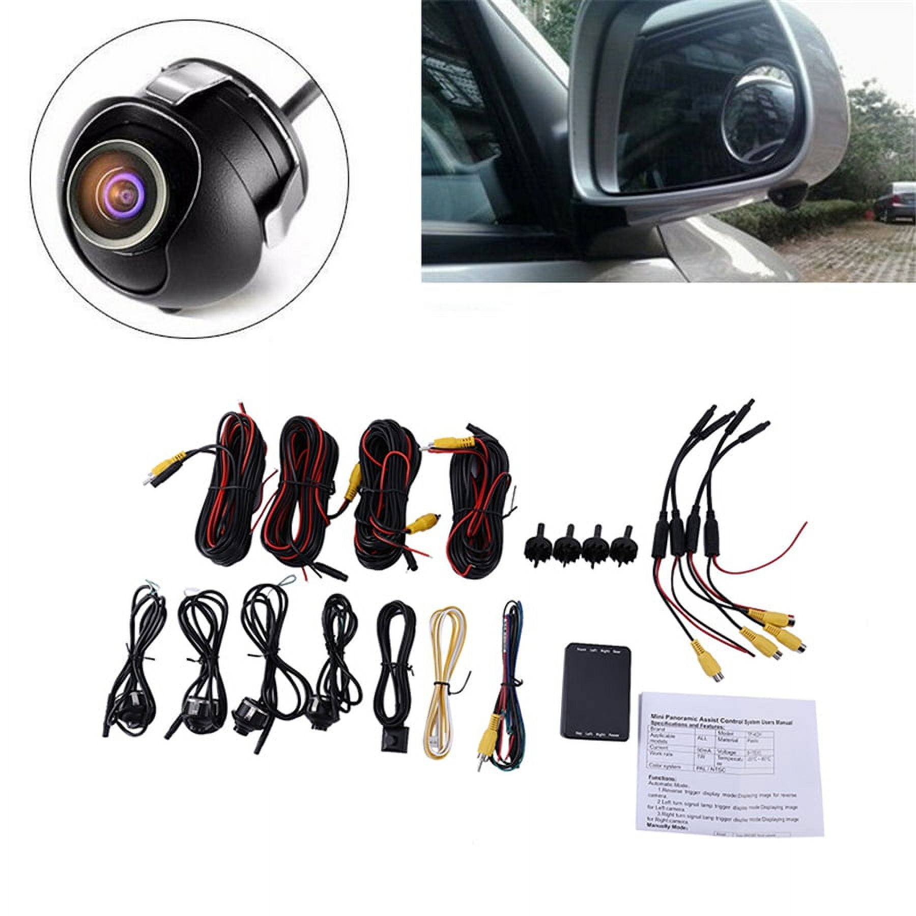 FYUU 360 Degree Car Parking Panoramic View Rearview 4 Way Camera