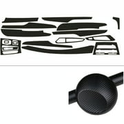 FYUU 3D Carbon Fiber Pattern Interior DIY Trim Decals Stickers For BMW X5 F15 2008-2018