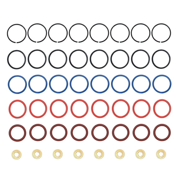 FYUU 8 Sets Fuel Injector O-Ring Kit Xc3Z9229Ab For Ford Power Stroke 7.3L
