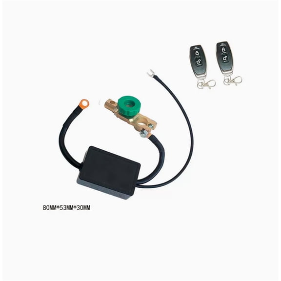 FYUU Car Battery Disconnect Cut Off Isolator Master Switches with Integrated Dual Wireless Remote Control