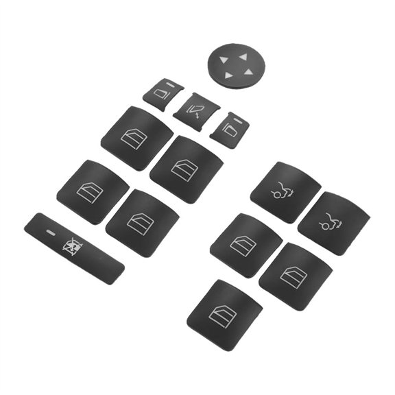 FYUU Car Door Armrest Window Switch Button Cover Trim For Mercedes Benz E C-Class Gl