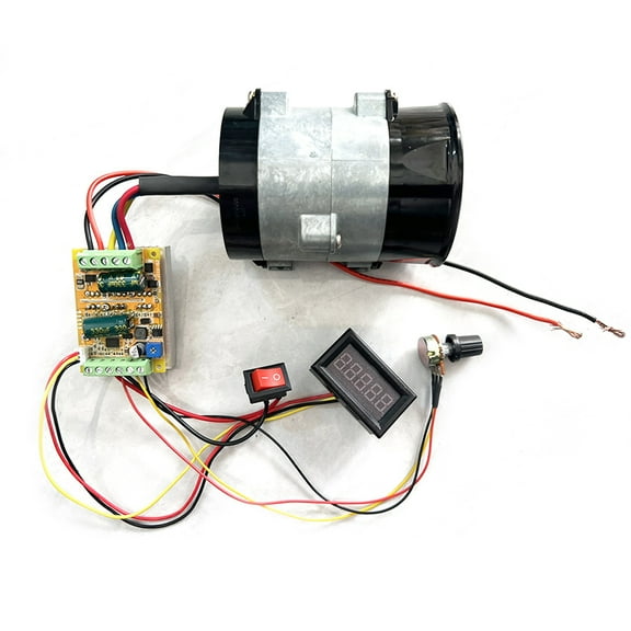 FYUU Car Turbo Fan Air Boost Intake Turbocharger with 5 Digital LED Red Tachometer Gauge Kit