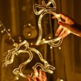 FYUU Christmas Tree Deer Bells String Lights Decoration Garland String
