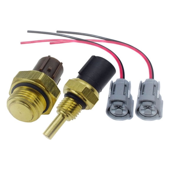 FYUU Coolant Temperature Sensor & Switch + Connectors For Honda CR-V Civic ACURA