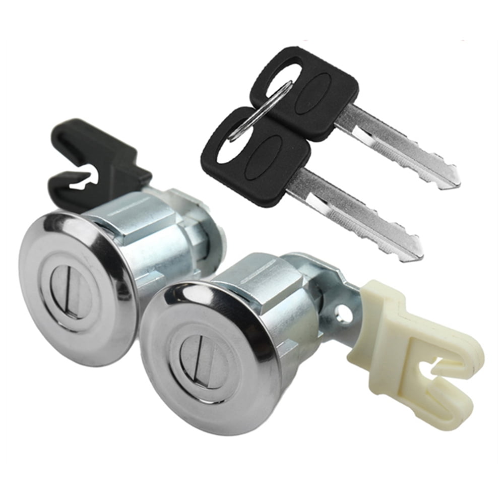 FYUU Door Lock Cylinder Set With 2 Keys For Ford Econoline Van Super