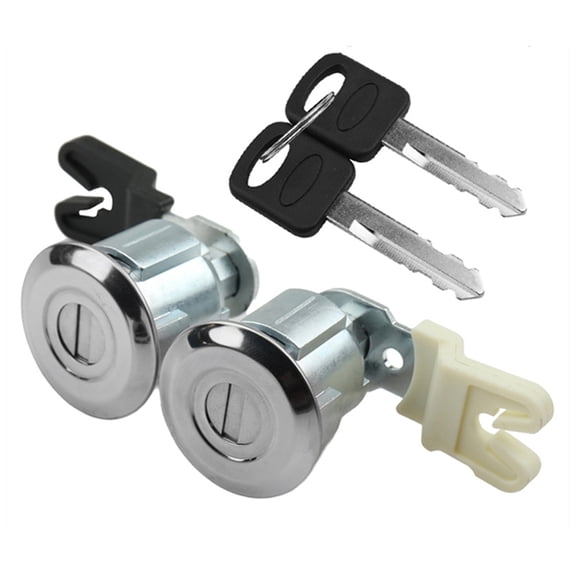 FYUU Door Lock Cylinder Set With 2 Keys For Ford Econoline Van Super Duty Truck Mazda