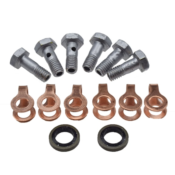 FYUU Fuel Return Line Bolt Seal Kit For Dodge Cummins 4BT 6BT 6CT 12V 1989-1998