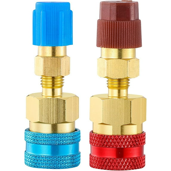 FYUU R1234yf Quick Couplers Kit Quick Coupler Adapter for Car Conditioner AC Charging