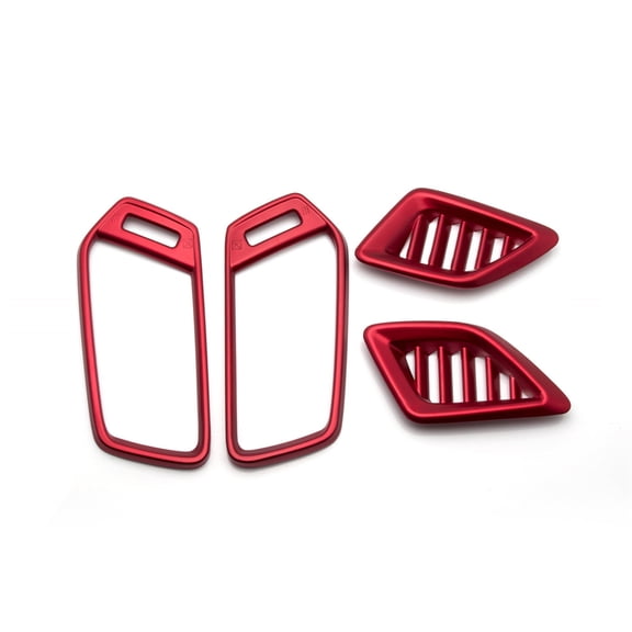 FYUU Red Interior Dashboard Air Vent Outlet Covers Trim For Honda Accord 2018-2022