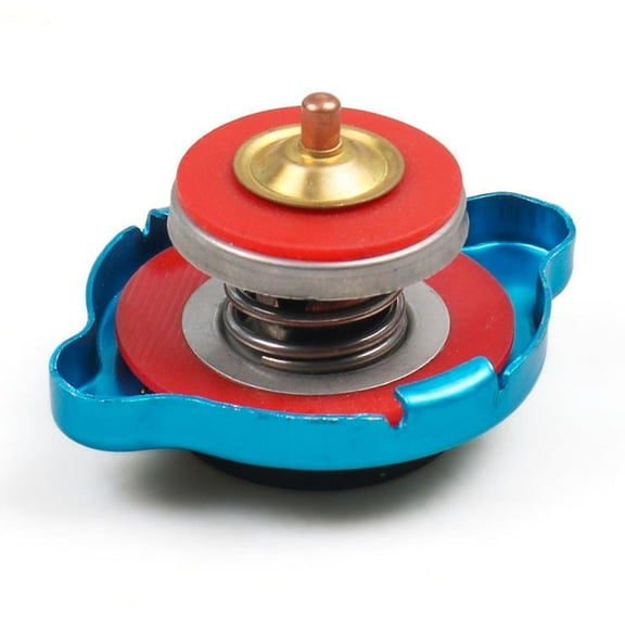 FYUU Stainless Radiator Cap Tank Cover Water Temperature Gauge 0.9 Bar For Excavator ATV UTV