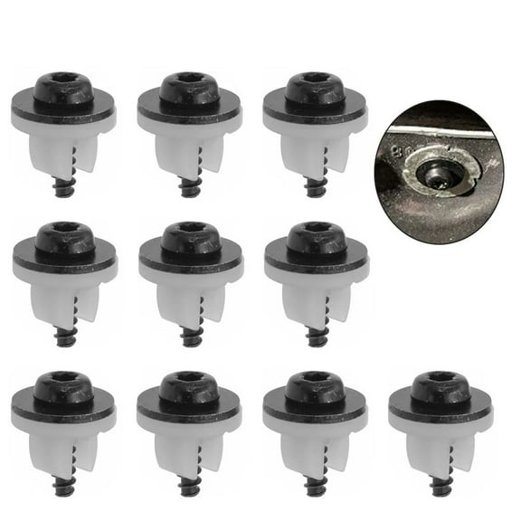 FYUU Under Engine Shield Screw Grommet Set Bumper Cover Retainer For Ford Vehicles Auto Fastener