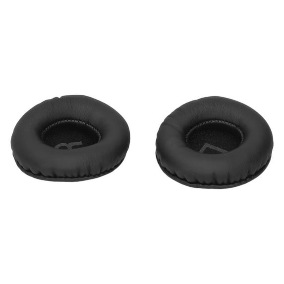 FYZ‑202 65mm Round Earpads Ear Cushion Replacement with L R Sign for Headphone Headset Black