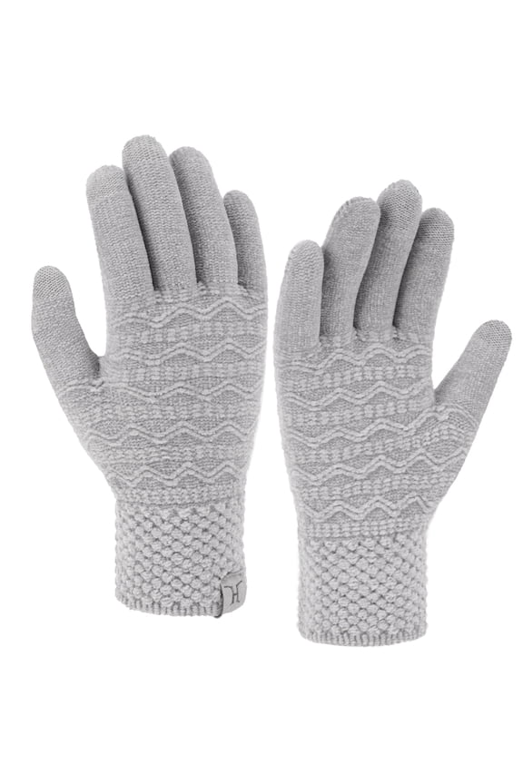 FZ FANTASTIC ZONE Winter Gloves for Women Cold Weather with Touch Screen Fingers Chenille Knit Elastic Cuff Thermal Warm Gloves Gifts