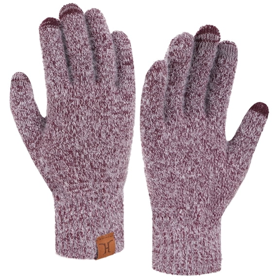 FZ FANTASTIC ZONE Winter Warm Knit Touchscreen Gloves for Women Cold Weather Thermal Texting Typing Working Gloves Womens Gifts