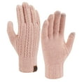 thumbnail image 1 of FZ FANTASTIC ZONE Women's Winter Warm Touchscreen Cable Knit Gloves Elastic Cuff Fleece Lined Thermal Gloves for Texting Driving, 1 of 6