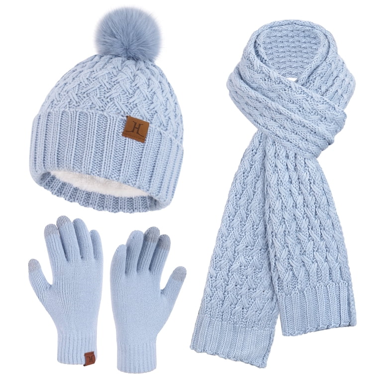 FZ FANTASTIC ZONE Womens Winter Hat Long Scarf Touch Screen  display picture 1