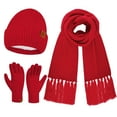 thumbnail image 1 of FZ FANTASTIC ZONE Womens Winter Hats Long Scarf Touch Screen Gloves Set Knit Warm Beanie Hat Scarves Gloves for Women Cold Weather with Fleece Lined Gifts, 1 of 6