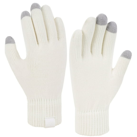 FZ FANTASTIC ZONE Womens Winter Warm Touch Screen Gloves Chenille Elastic Cuffs Knit Gloves for Women Cold Weather Gifts