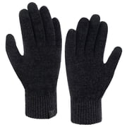 FZ FANTASTIC ZONE Womens Winter Warm Touch Screen Gloves Chenille Elastic Cuffs Knit Gloves for Women Cold Weather Gifts