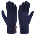 thumbnail image 1 of FZ FANTASTIC ZONE Womens Winter Warm Touch Screen Gloves Elastic Cuff Thermal Knit Gloves for Women Cold Weather Gifts, Navyblue, 1 of 6