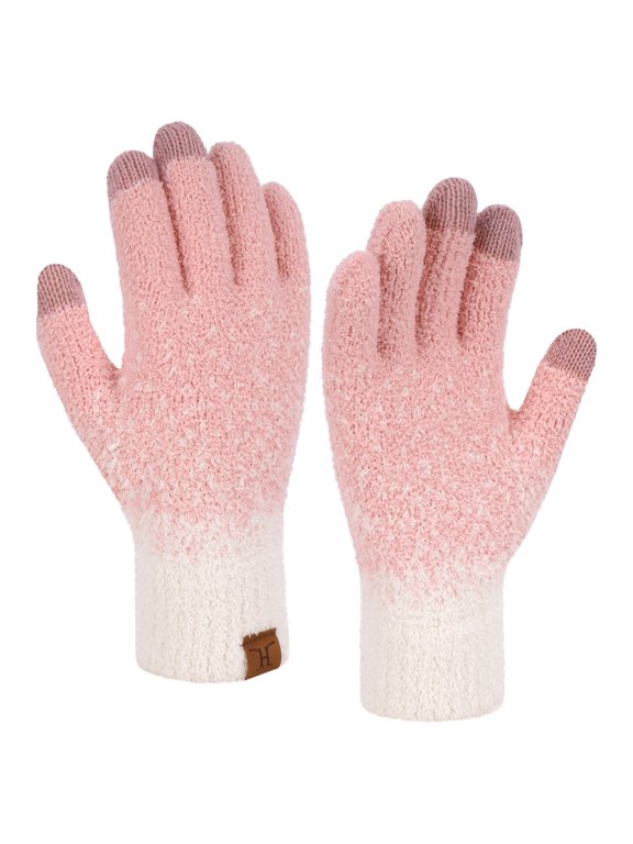 FZ FANTASTIC ZONE Womens Winter Warm Touchscreen Gloves Knit Texting Working Thermal Gloves for Women Cold Weather Gifts