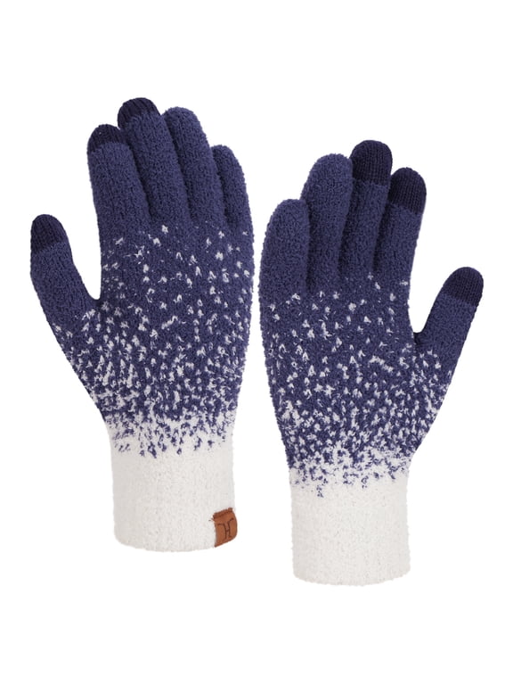 FZ FANTASTIC ZONE Womens Winter Warm Touchscreen Gloves Knit Texting Working Thermal Gloves for Women Cold Weather Gifts