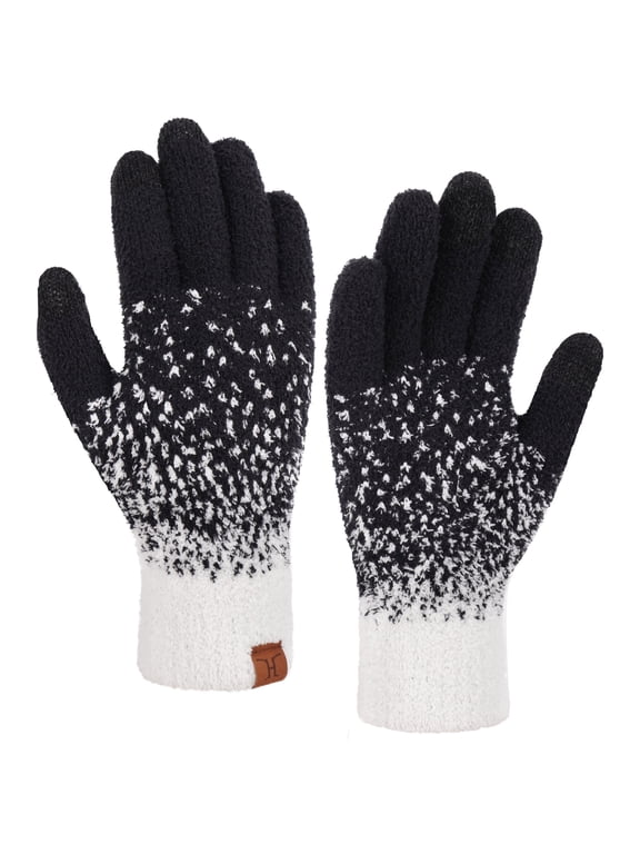 FZ FANTASTIC ZONE Womens Winter Warm Touchscreen Gloves Knit Texting Working Thermal Gloves for Women Cold Weather Gifts