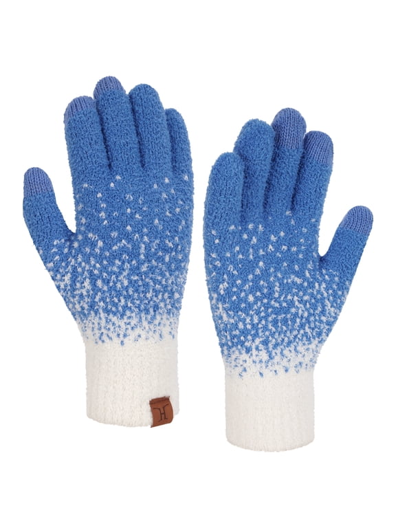 FZ FANTASTIC ZONE Womens Winter Warm Touchscreen Gloves Knit Texting Working Thermal Gloves for Women Cold Weather Gifts