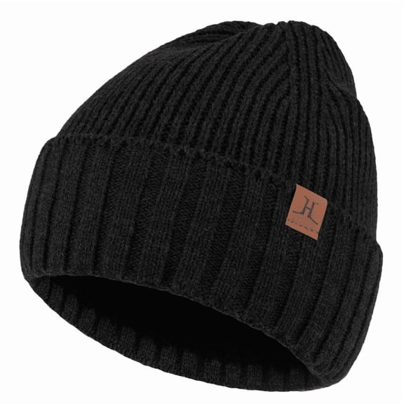 FZ Fantastic Zone Mens Winter Beanie Hats for Men Warm Ribbed Knit Hat Ski Snow Skull Caps with Fleece Lined Mens Gifts