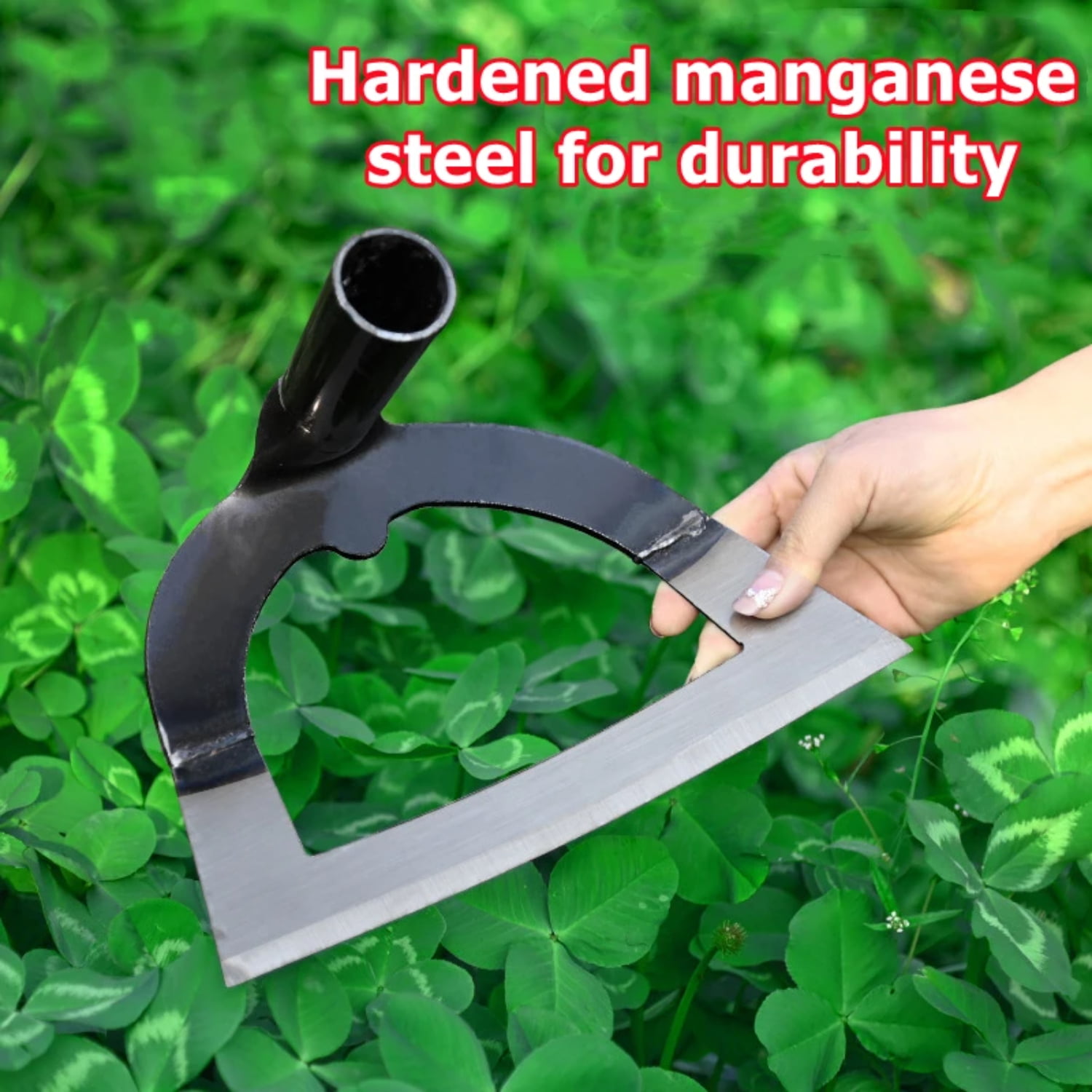 FZANJUN Handheld Hollow Hoe Thickened Manganese Steel Agricultural ...