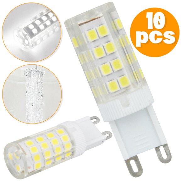 FZFLZDH 10pcs G9 Mini Base Bulb Candelabra LED Dimmable Ceiling Fan Halogen Replacement Light, White