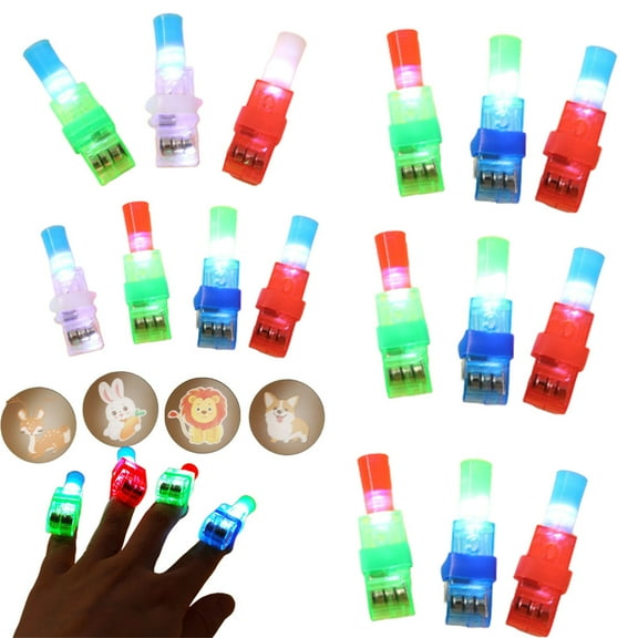 FZFLZDH 16pcs LED Luminous Finger Light, Projection Finger Light, Projection Light Multicolor