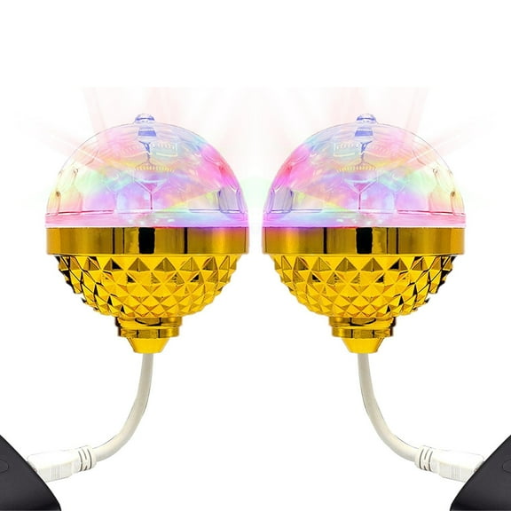 FZFLZDH 2 pcs USB Interface Power Supply Color Rotating Magic Ball Light