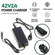 FZFLZDH 42V 2A Battery Charger, Lithium Power Adapter PowerFast 3-Prong Inline Connector for Pocket Mod, Sports Mod Lithium Battery