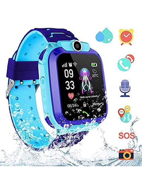 AGPS Kids Smartwatch, Waterproof Smartwatch for Kids with Quick Dial, SOS Call, Camera Anti-Lost Calling Phone Watches, Birthday Gift Game Watch for Boys and Girls
