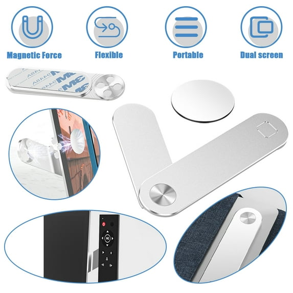 FZFLZDH Adjustable Laptop Stand, Laptop Phone Holder, Laptop Side Mount Clip, Computer Monitor Expansion Bracket, Slim Portable Foldable Smartphone Stand--Improve Office Efficiency