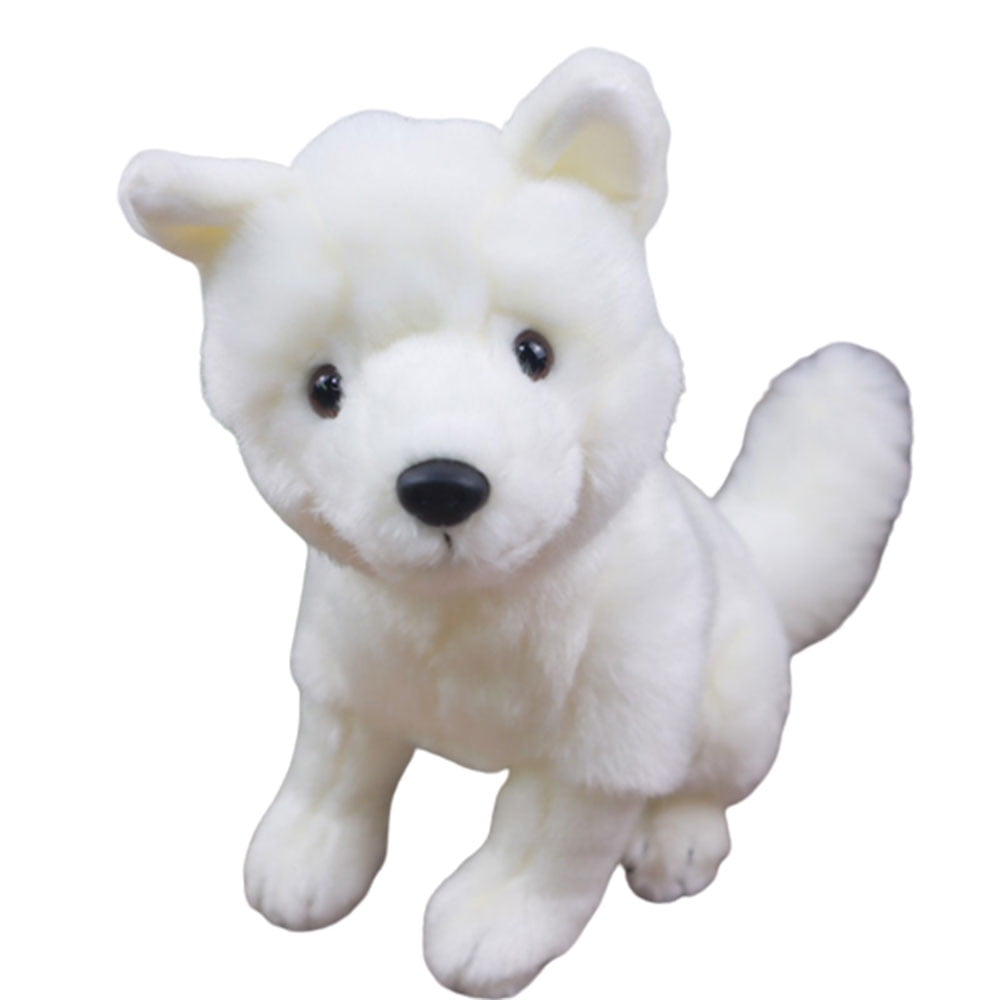 FZFLZDH Arctic Fox Plush Toy 9.84 inches, 25cm, Soft Snow Queen Fox Stuffed Animal Doll