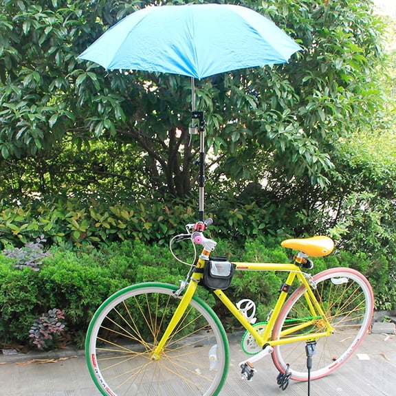 FZFLZDH Bicycle Mount Holder Umbrella Bar Holder Wheelchair Baby Chair Bike Umbrella Frame Stand Handle Umbrella Connector Stroller Holder Moped Bike Mount Holder for Sunny Rain Umbrella
